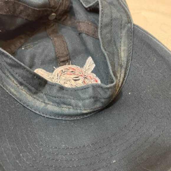 VTG Pittsburgh Pirates Black Baseball Fitted Cap Cotton MLB Team Hat Med - Picture 8 of 8